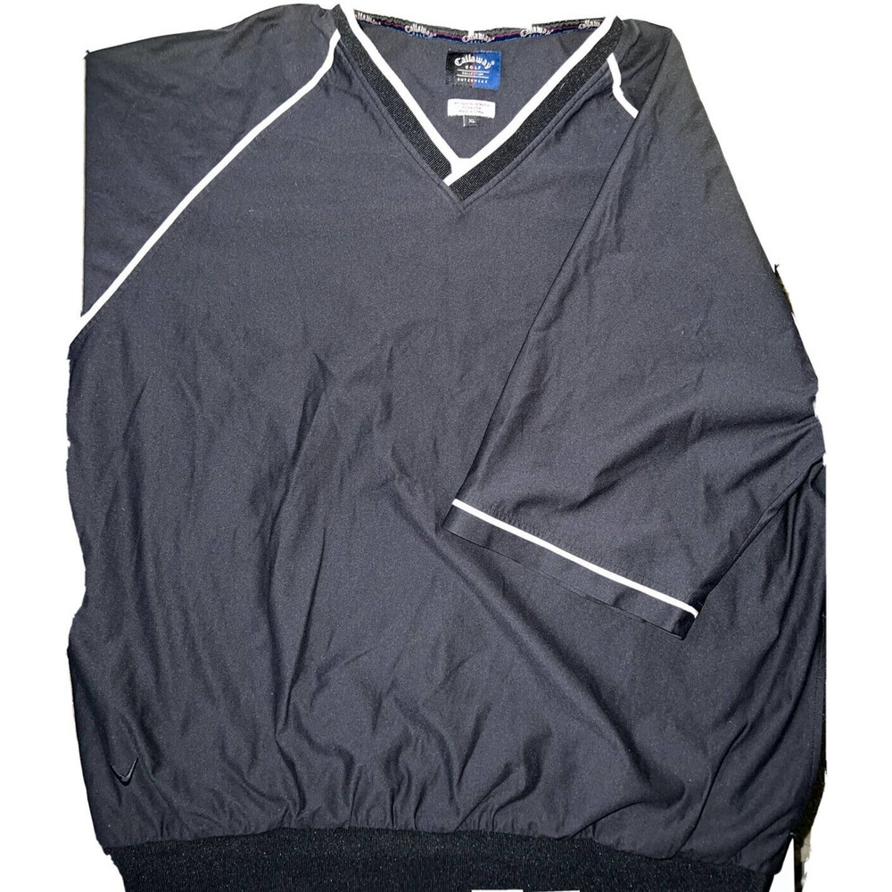CALLAWAY Sport Golf Size XL Windbreaker Pullover V-Neck Lined Vintage Jacket